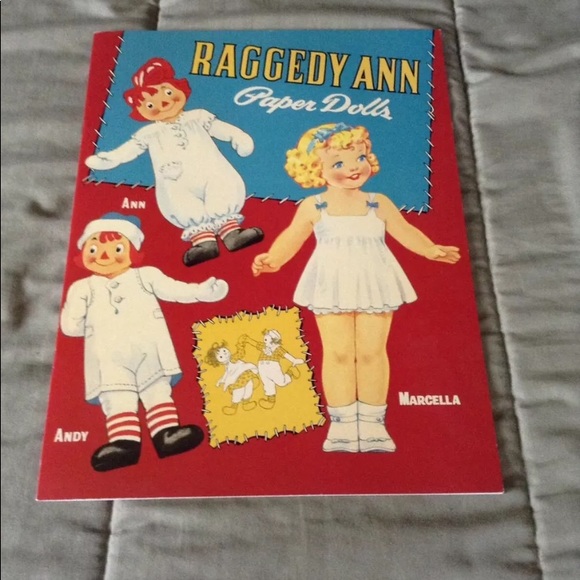 Raggedy Ann Paper Dolls 1995 B Shackman Uncut - Picture 1 of 5